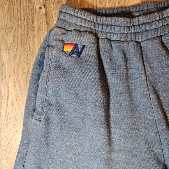 Aviator Nation-  Rugby Stich Wide Leg Sweatpants sz: Small !Sold Out on Website! - Picture 9 of 9